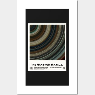 minimal_The Man from U.N.C.L.E. Circular Barcode Movie Posters and Art
